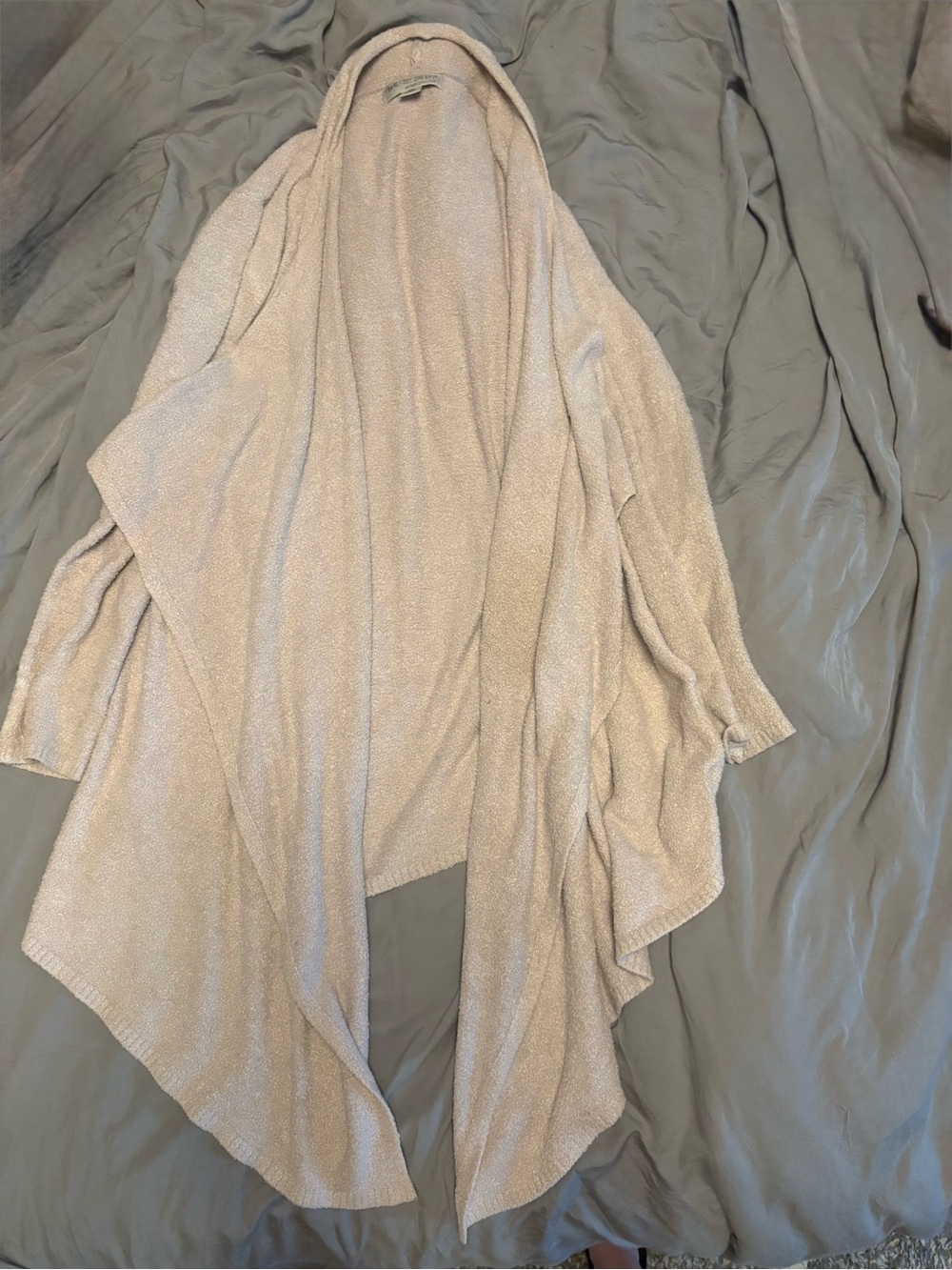 Barefoot Dreams Women's Open-Front Cardigan in Light Beige